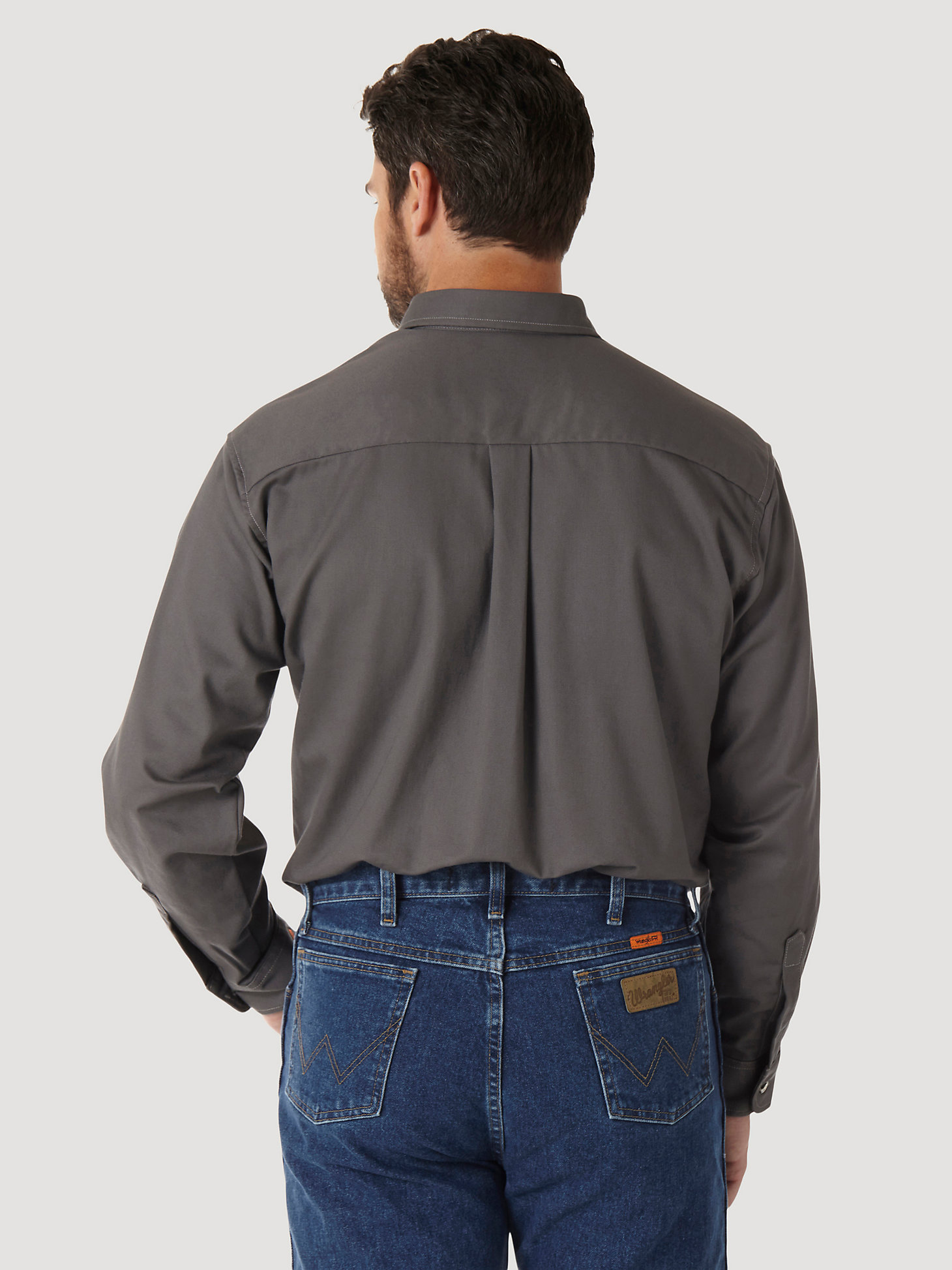 Wrangler® RIGGS Workwear® FR Flame Resistant Work Shirt in Slate Grey alternative view 1