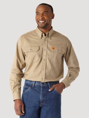 Arriba 84+ imagen wrangler khaki work shirts