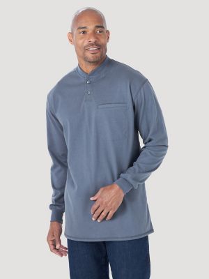 Wrangler FR Flame Resistant Long Sleeve Henley - Castle Rock, L