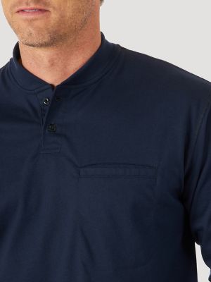 Wrangler® RIGGS Workwear® FR Flame Resistant Long Sleeve Lightweight Henley in Navy