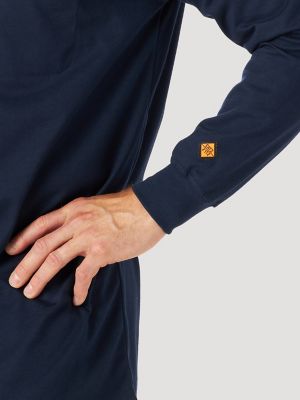 Wrangler® RIGGS Workwear® FR Flame Resistant Long Sleeve Lightweight Henley in Navy