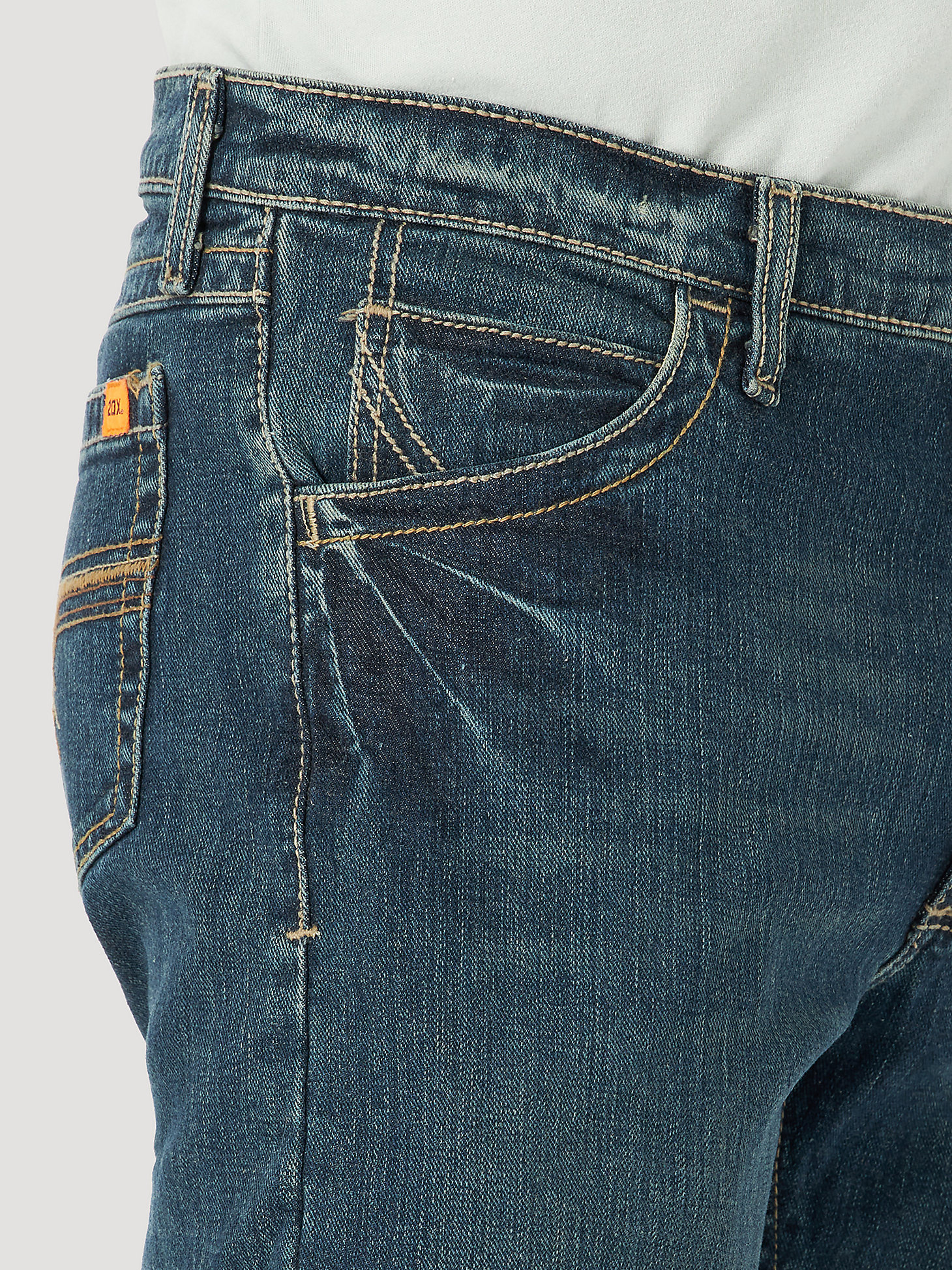 Men's Wrangler® 20X® FR Flame Resistant Boot Jean in WD Wash alternative view 4