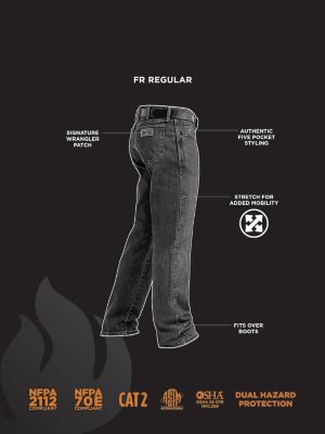Wrangler&reg; FR Flame-Resistant Advanced Comfort Regular Fit Jean