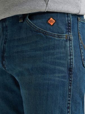 Men's Wrangler® FR Flame Resistant Advanced Comfort Regular Fit Jean in Dark Tint alternative view 7