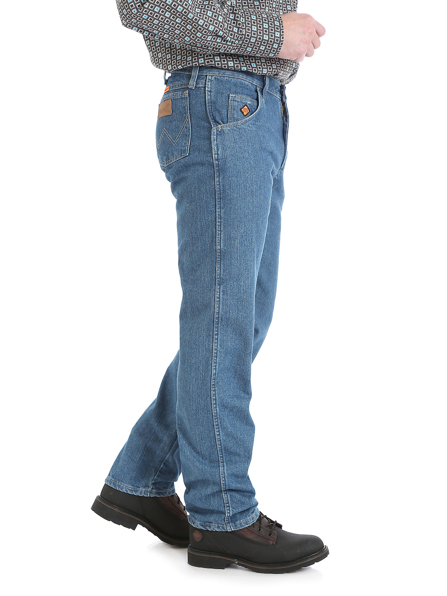 Men's Wrangler® FR Cool Vantage Flame Resistant Regular Fit Jean in True Blue alternative view 1