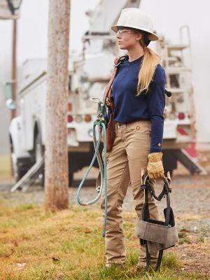 Women's Wrangler® FR Flame Resistant Utility Pant in Golden Khaki