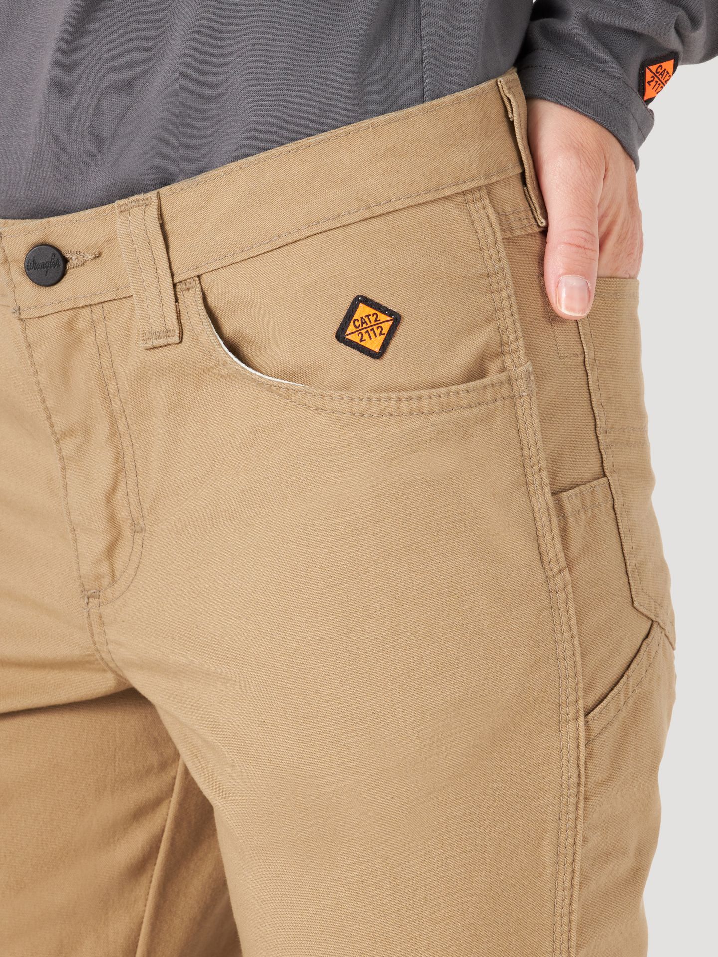 Женские брюки Wrangler FR Flame-Resistant Utility, цвет: Золотой хаки — фото 6