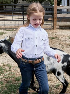 Girl's Classic Long Sleeve Western Snap Shirt