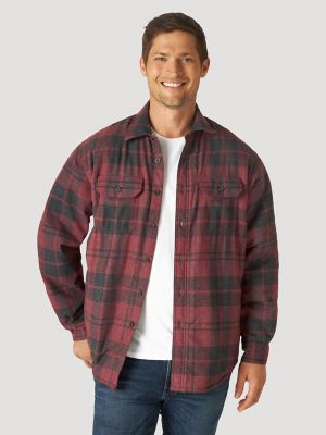 wrangler mens flannel jacket