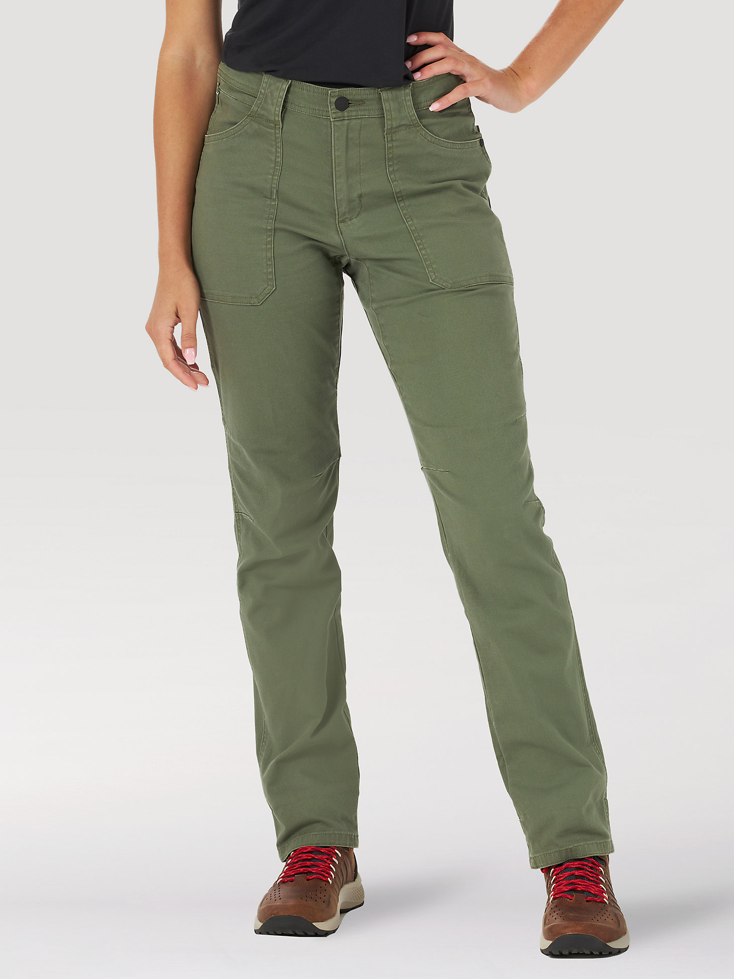 ATG By Wrangler™ Women's Canvas Pant in Olive main view