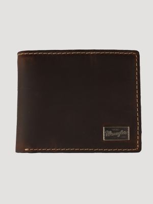 Wrangler Men's Leather Bifold Wallet