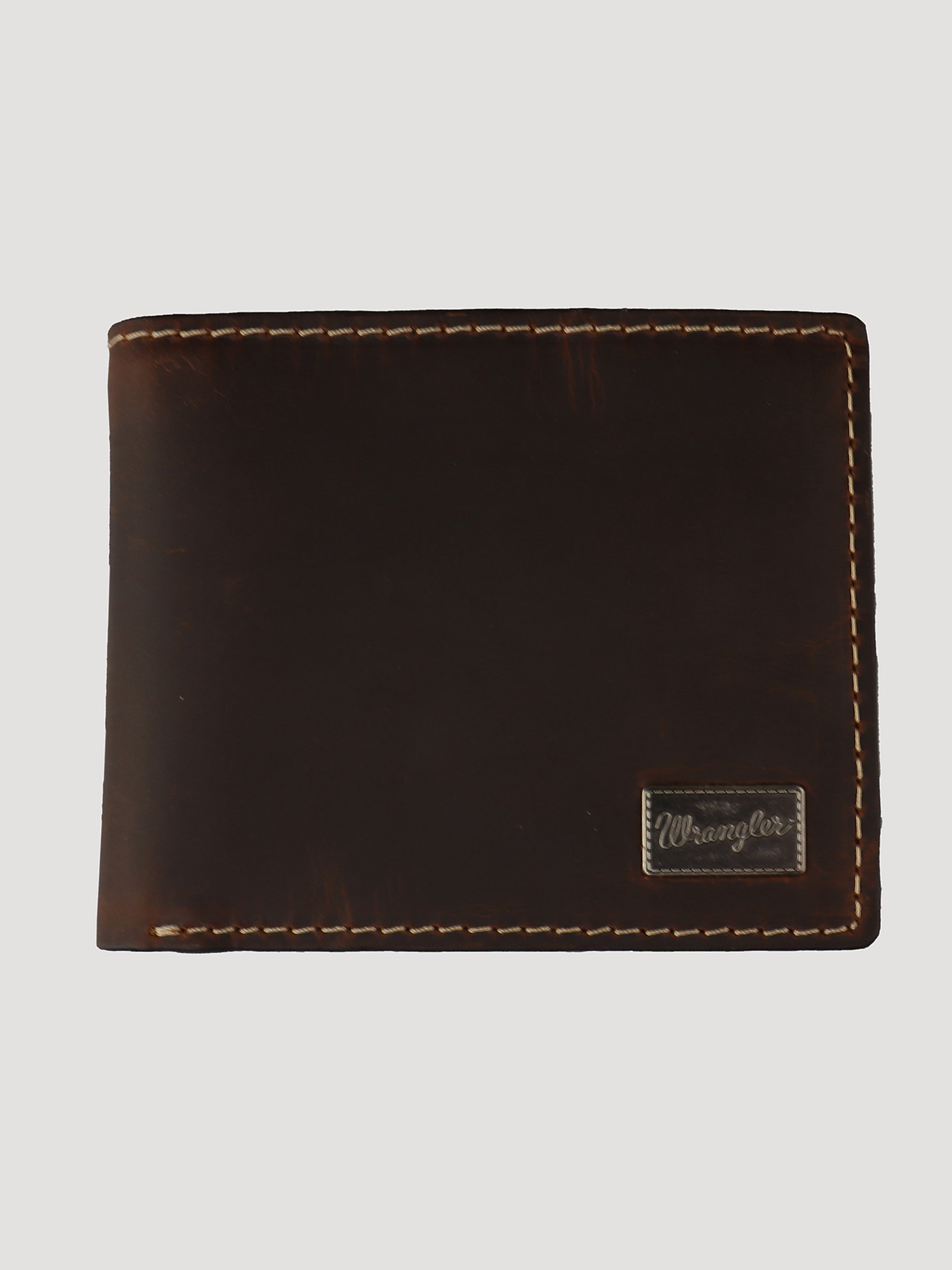Men's Wrangler® Metal Patch Bi-fold Wallet, Men's ACCESSORIES