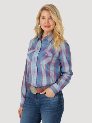 Top Women's (LW001RA) - Wrangler® Western Fashion Shirt Multi – OK