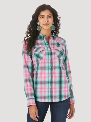 Top Women's (LW001RA) - Wrangler® Western Fashion Shirt Multi – OK