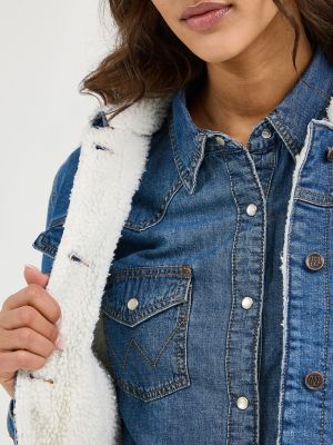 wrangler womens sherpa lined jacket