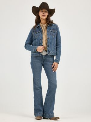 Women's Long Sleeve Classic Fit Denim Jacket