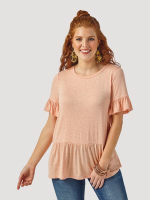 peplum t shirt tops