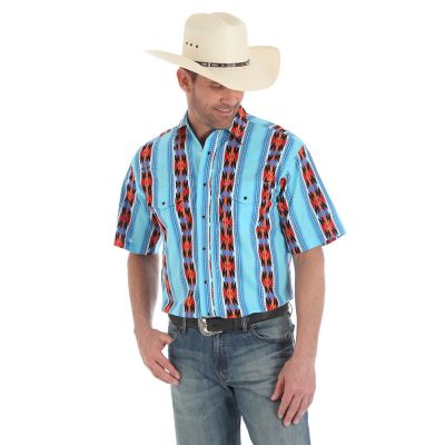 Men's Checotah® Long Sleeve Western Snap Printed Shirt, FAMILY OUTFITTING