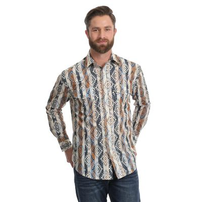 Men's Checotah Long Sleeve Western Snap Vertical Print | Mens Shirts by ...