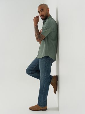 Men's Relaxed Fit Flex Jean in Marine alternative view 5