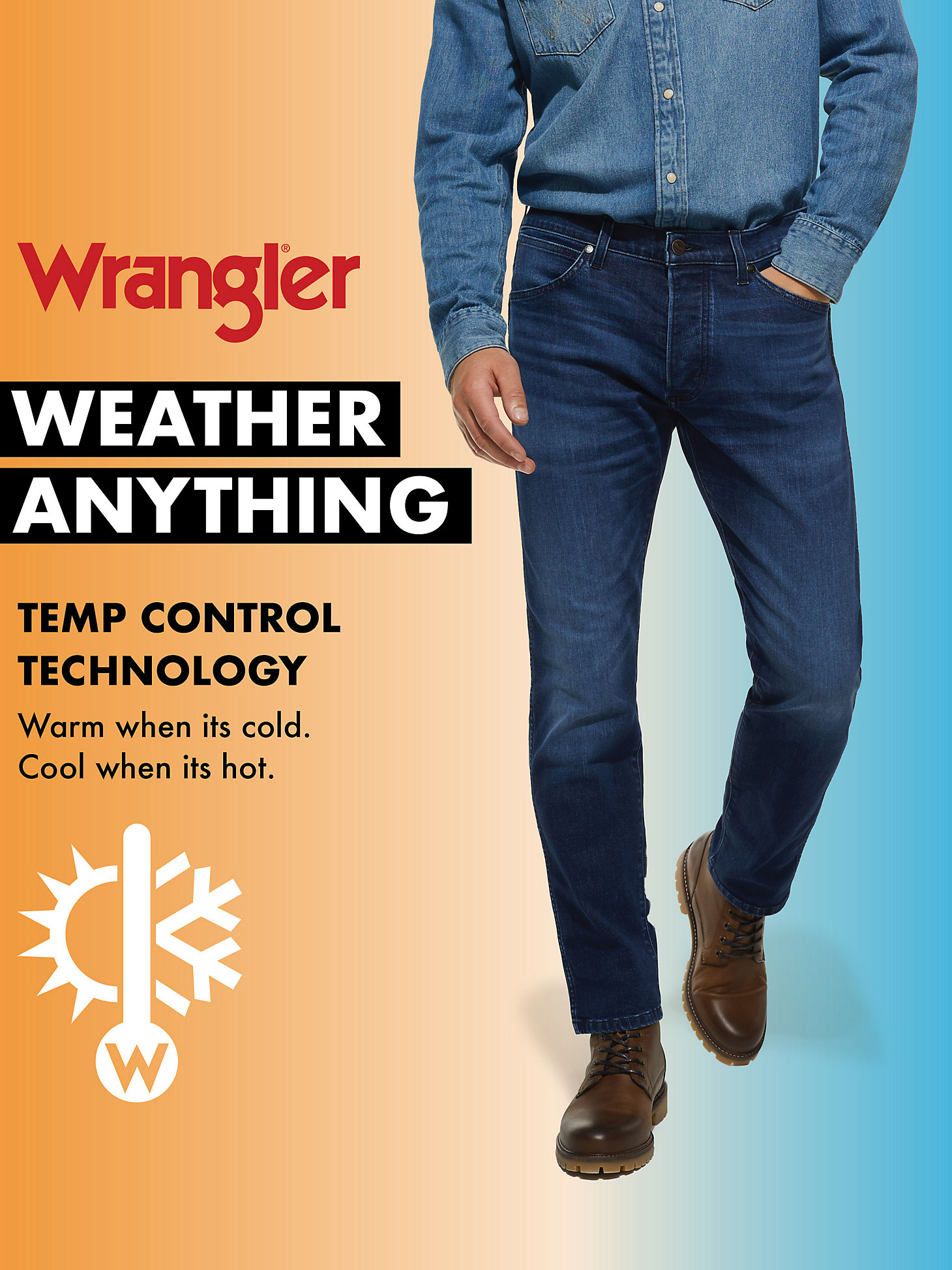 Men's Flex Weather Anything™ Tapered Fit Jean in Bronco alternative view 3