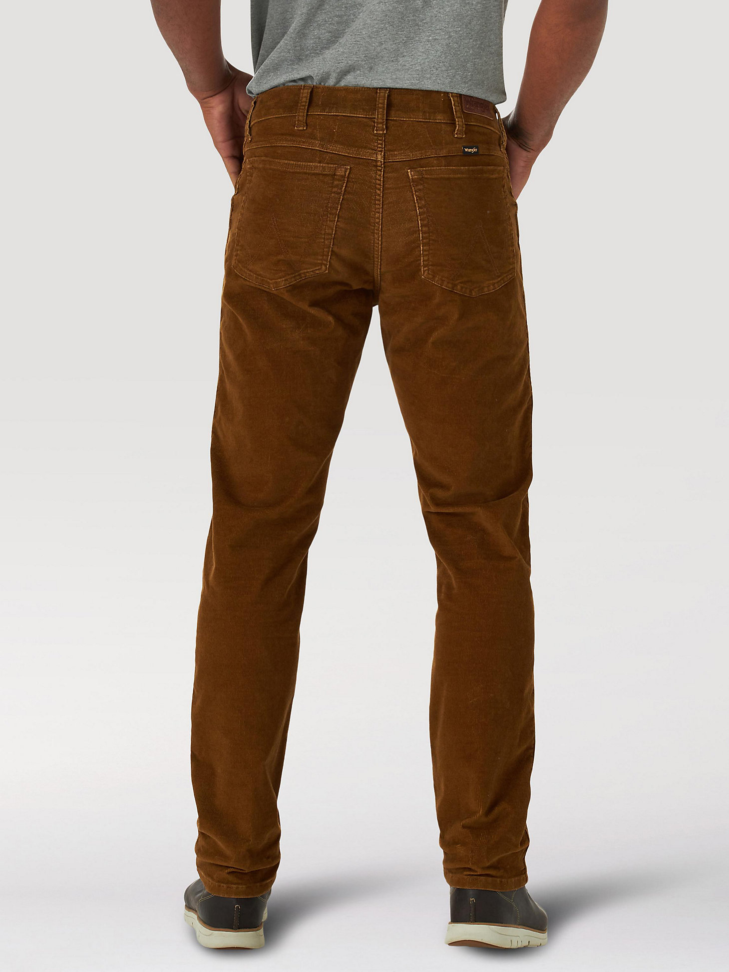 Men's Wrangler® Regular Tapered Corduroy Jeans in Monks Robe alternative view 1