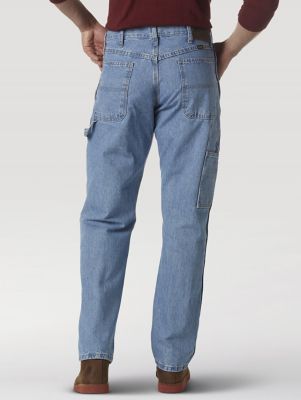 RW Rugged Wear® 36 x 34 Light Wash Men's Carpenter Denim Jeans at