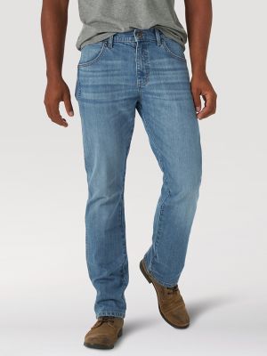 Arriba 43+ imagen wrangler slim straight men’s jeans