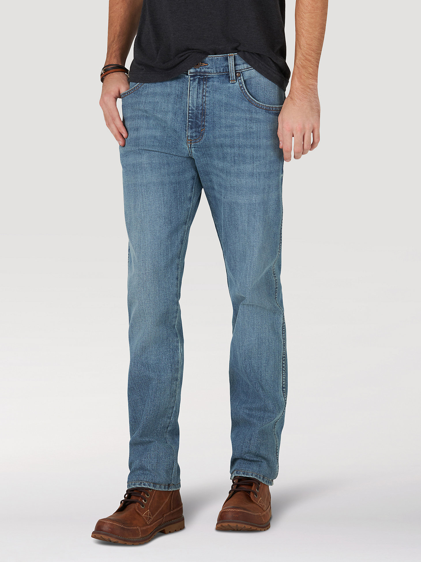 Men's Wrangler® Slim Straight Jean in Weft main view