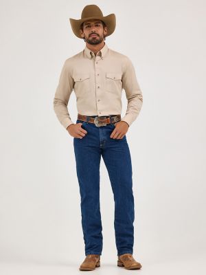 Painted Desert® Long Sleeve Button Down Lightweight Solid Twill Shirt