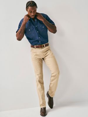 Cowboy Cut® Firm Finish Denim Short Sleeve Work Western Shirt