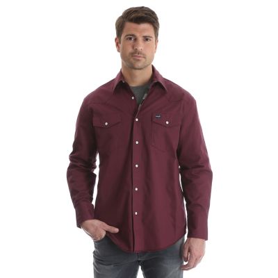 wrangler snap work shirts