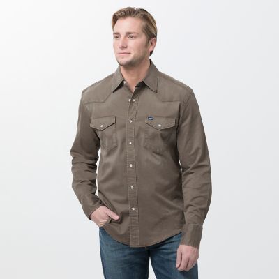 mens wrangler snap shirt