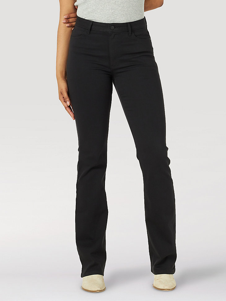 Women's Wrangler® High Rise Bold Boot Jean in Black main view