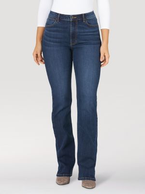 The Wrangler Retro® Premium Jean: Women's High Rise Trumpet Flare in Paige