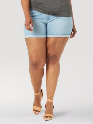 wrangler high waisted jean shorts