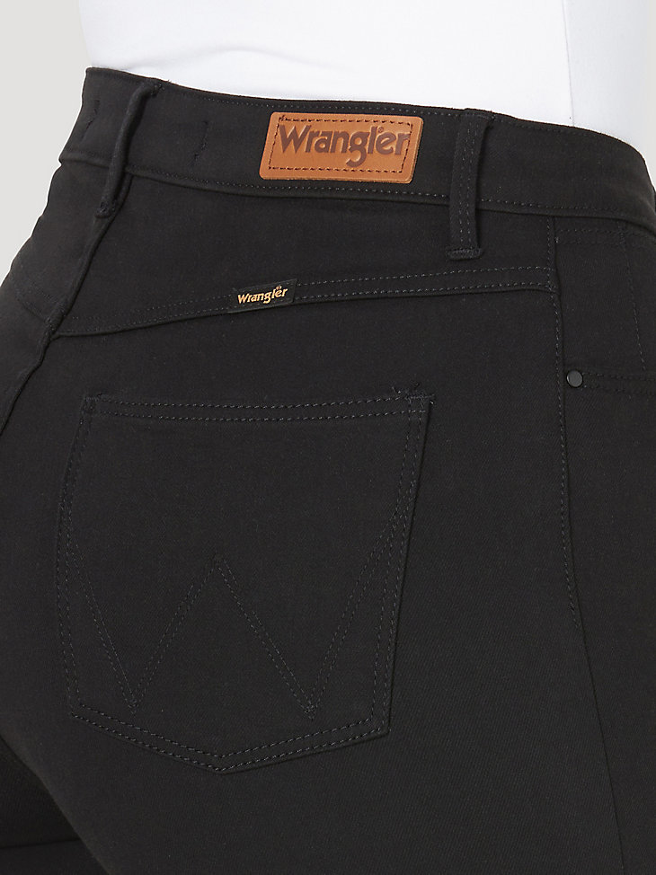 Women's Wrangler® High Rise Unforgettable Skinny Jeans in Black alternative view 4