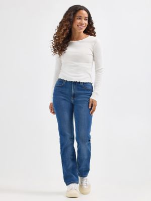 High waisted best sale wrangler jeans