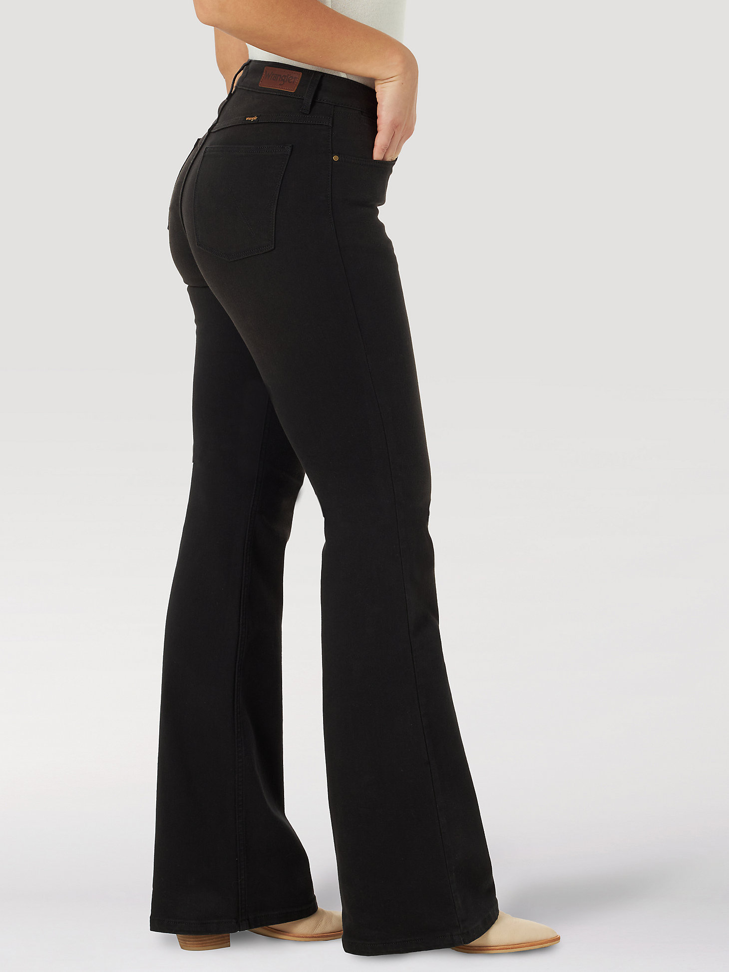 Women's Wrangler® Fierce Flare Jean in Black alternative view 2