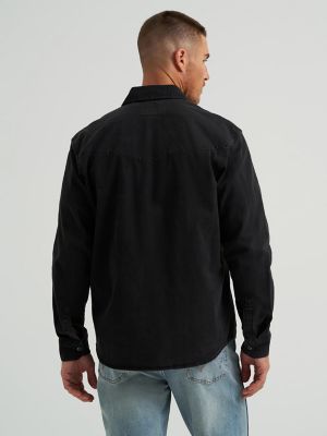 Men's Denim Western Snap Front Shirt | Men's SHIRTS | Wrangler®