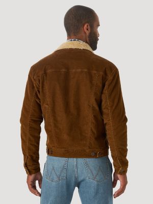 radioactiviteit op vakantie Adverteerder Men's Wrangler® Sherpa Lined Corduroy Trucker Jacket