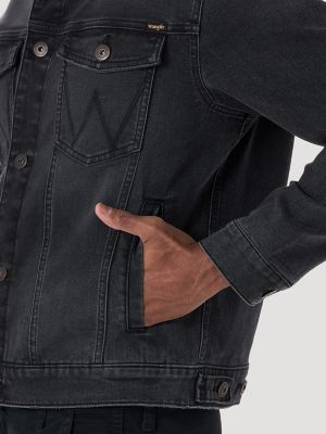 Men's Wrangler® Classic Denim Trucker Jacket in Black