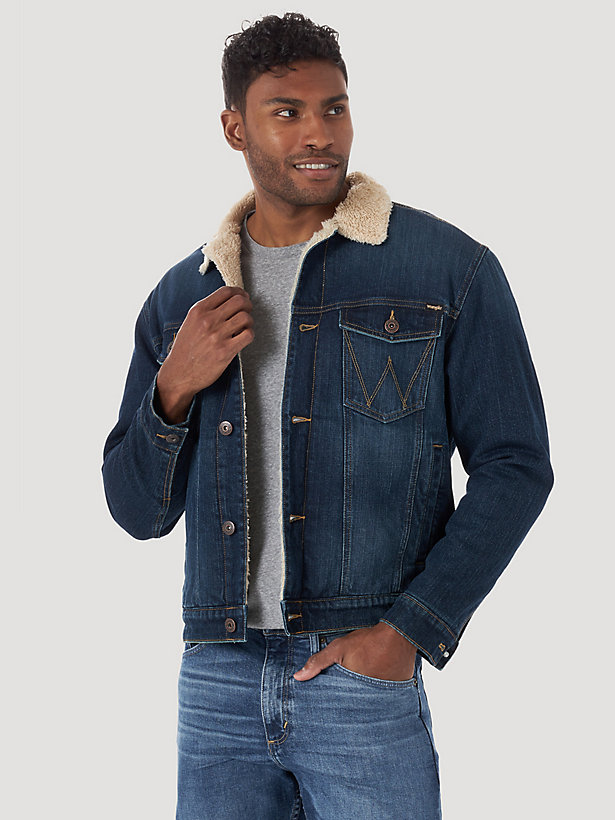 Men's Wrangler® Sherpa Lined Denim Jacket