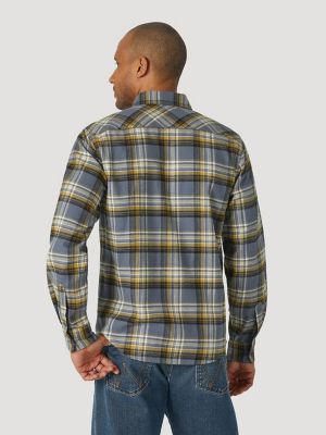 wrangler plaid western shirt