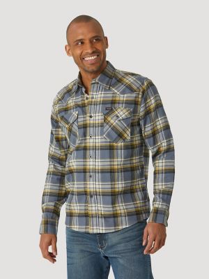 wrangler flannel western shirts