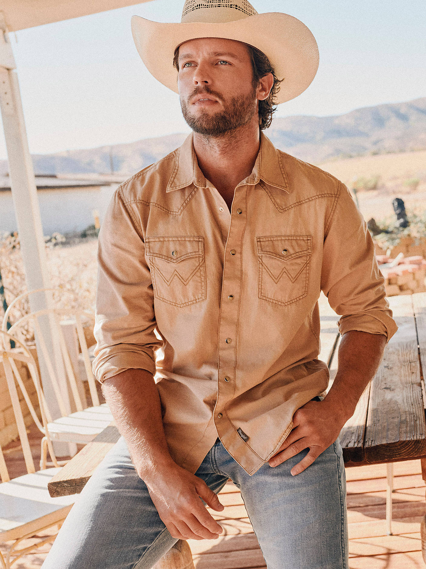 mens dress western shirts Men's Cowboy Long Sleeve Slim Fit Floral Embroideres Denim Casual Button Down Shirt The structured collar and tailored fit create a sharp silhouette Western Wear Bundle - Folkwear