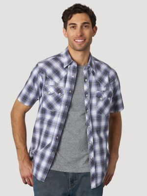 mens wrangler snap shirt