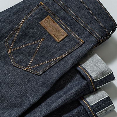 wrangler selvedge denim