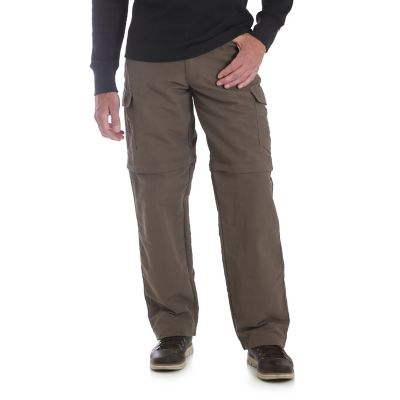 mens wrangler outdoor zip cargo pants