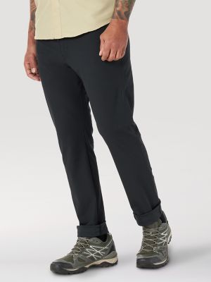 Wrangler Men's ATG Canvas Straight Fit Slim 5-Pocket Pants - Black 30x30